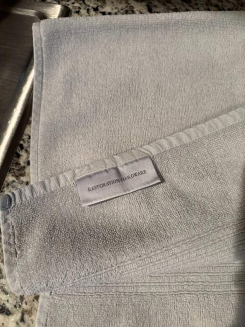 Restoration Hardware light blue Turkish Cotton Hand Towel - SALE!
